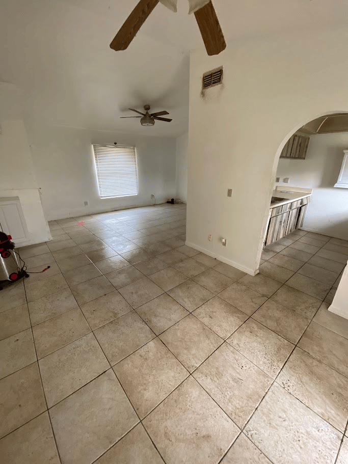 Empty residential interior after a complete property clean out